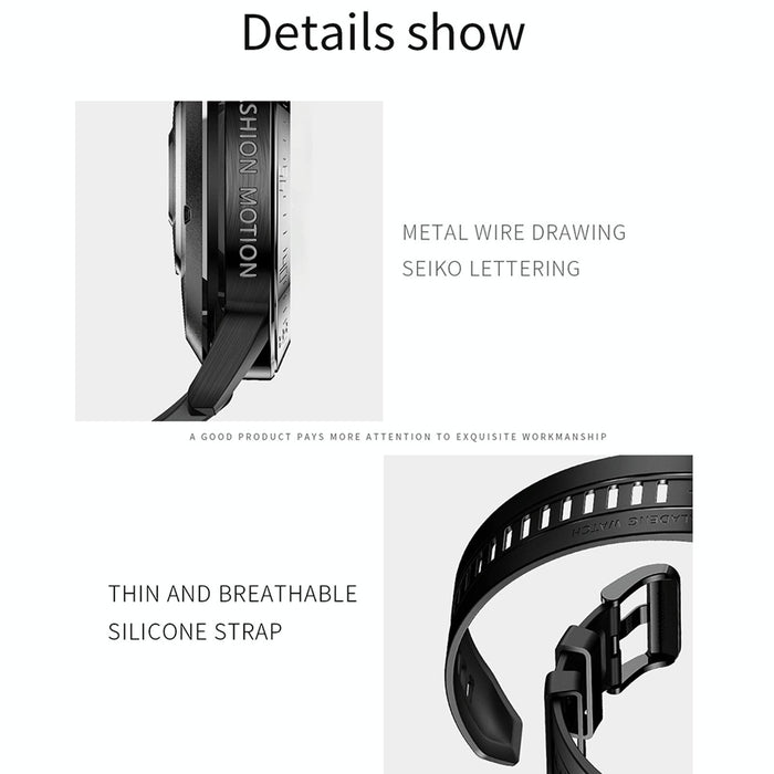 1.3 Inch Full Fit Smart Watch With Sleep Heart Rate And Temperature Monitoring