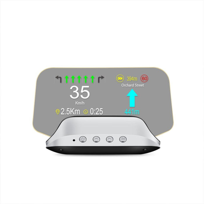 Car Head Up Display Hud Overspeed Temp Voltage Engine Failure Fatigue Reminder Navigation