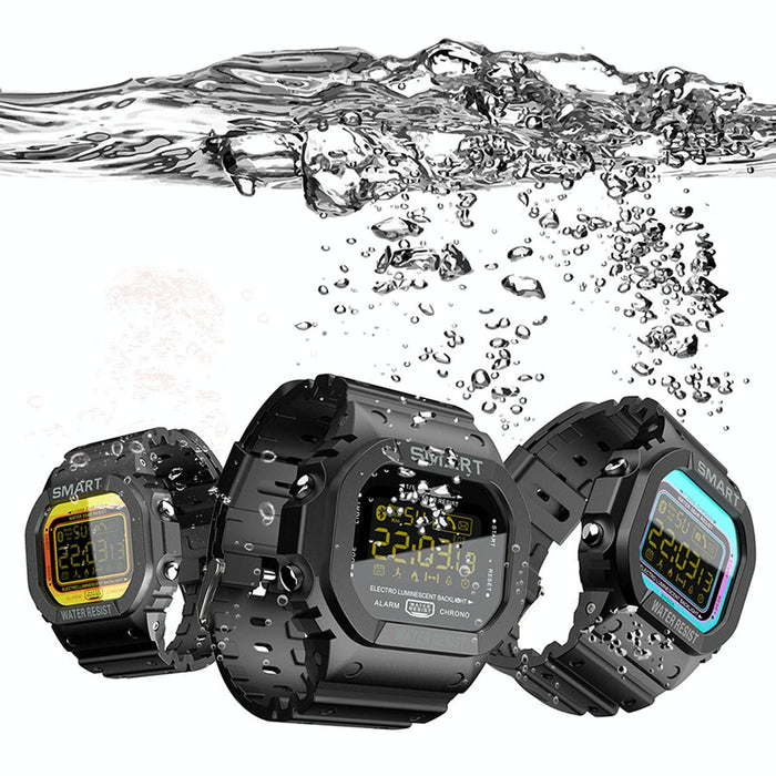 1.21 Inch Waterproof Smart Watch With Lcd Screen 50M Info Reminder Remote Cam Sport Record