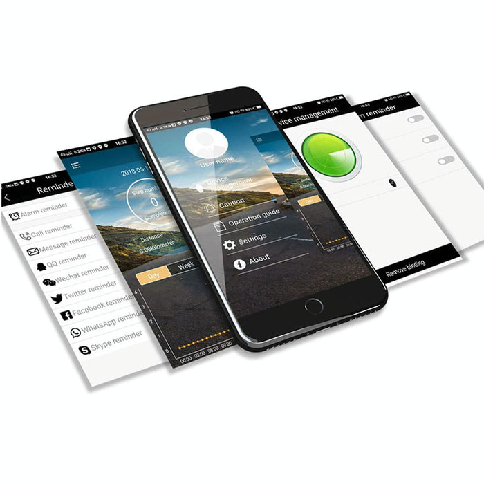 1.21 Inch Waterproof Smart Watch With Lcd Screen 50M Info Reminder Remote Cam Sport Record