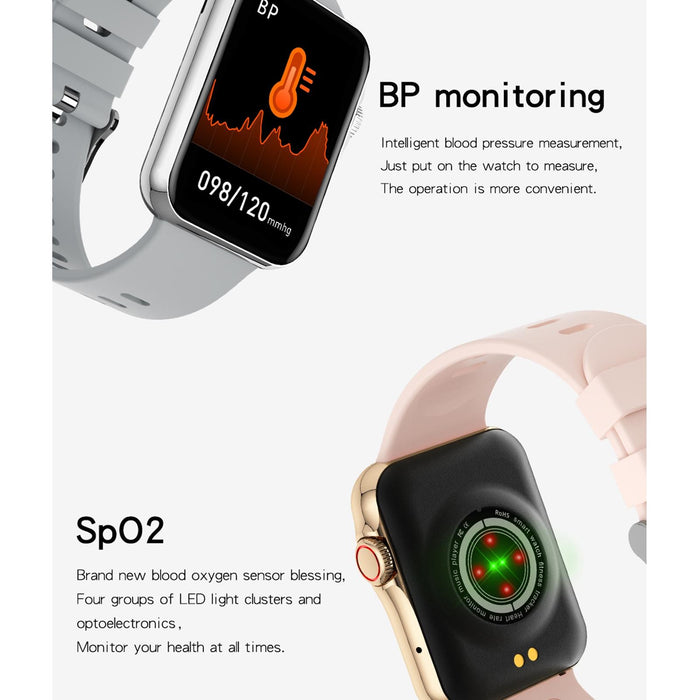 1.6 Inch Waterproof Smart Watch With Ips Colour Screen Sport Sleep Heart Rate Monitoring