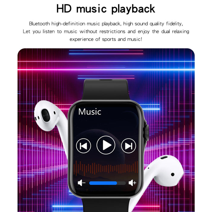 1.6 Inch Waterproof Smart Watch With Ips Colour Screen Sport Sleep Heart Rate Monitoring