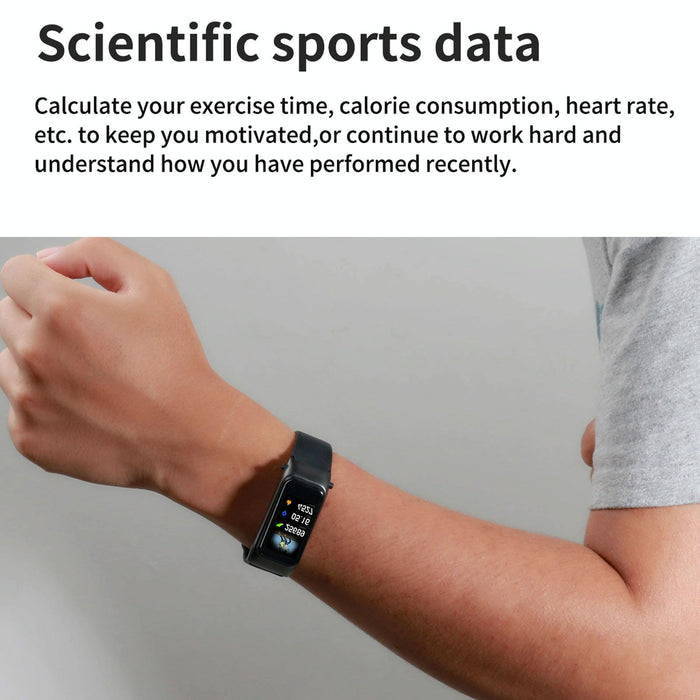 Hd Screen Bluetooth Earphone Smart Bracelet Rose Gold