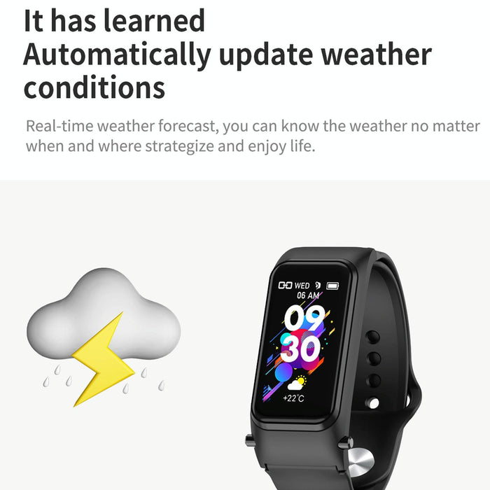 Hd Screen Bluetooth Earphone Smart Bracelet Rose Gold