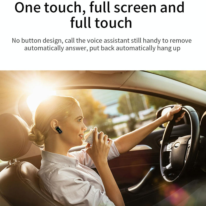 Hd Screen Bluetooth Earphone Smart Bracelet Rose Gold