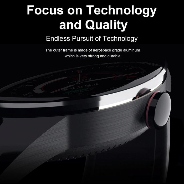 1.28 Inch Touch Screen Ip67 Waterproof Smart Watch Support Bluetooth Call / Sleep Monitoring / Heart Rate Monitoring Black