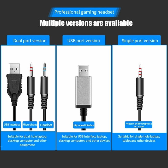 2-Pack G58 Gaming Headset W / Mic 2M Cable White Colourful 3.5Mm