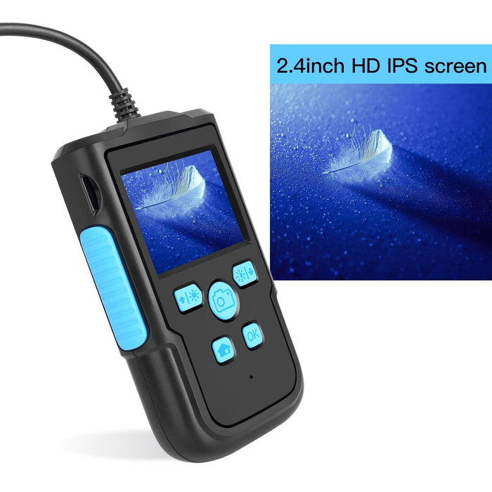 3.9Mm 1080P 2.4 Inch Ips Screen Iwaterproof Hd Digital Endoscope Length 10M Hard Cable