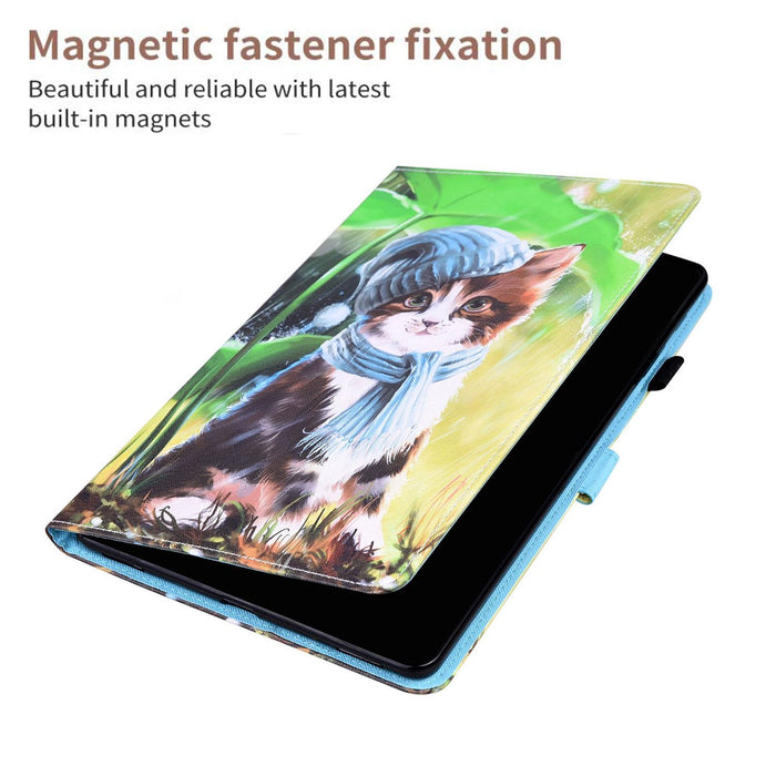 Leather Case With Flip Holder Slots & Frame