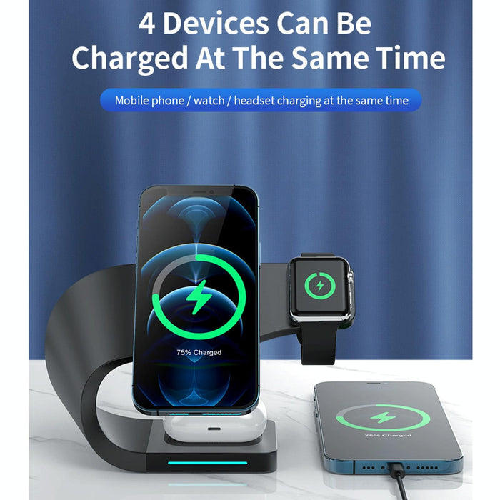 4 In 1 Magnetic Wireless Charger For Iphone Iwatches Airpods