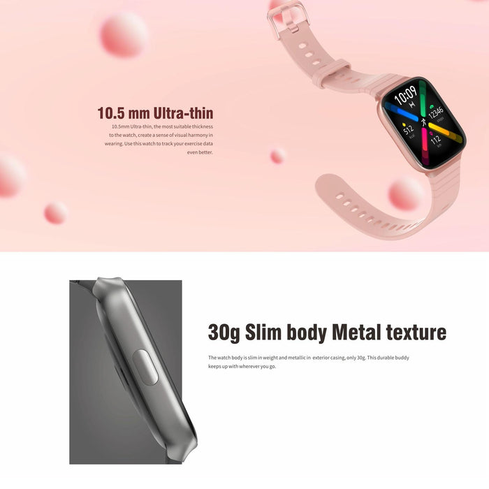 1.69 Inch Ips Screen 5Atm Waterproof Sport Smart Watch Sleep & Heart Rate Monitoring Call & Info Reminder