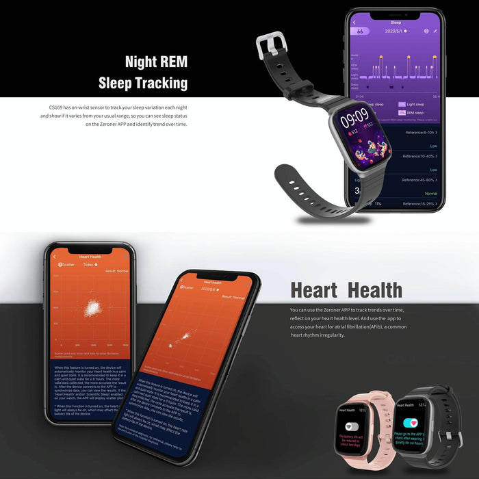 1.69 Inch Ips Screen 5Atm Waterproof Sport Smart Watch Sleep & Heart Rate Monitoring Call & Info Reminder