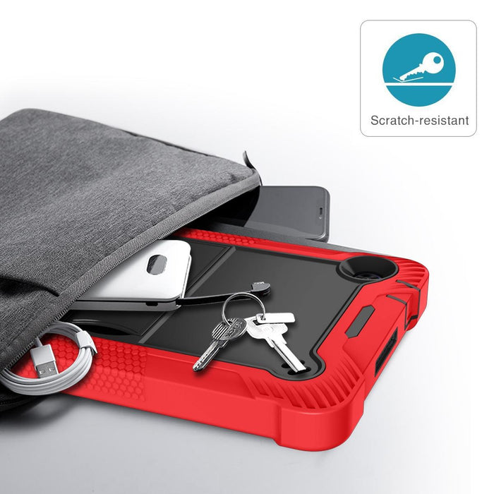 Shockproof Silicone + Pc Case With Holder