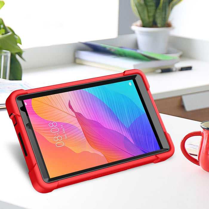 Shockproof Silicone + Pc Case With Holder