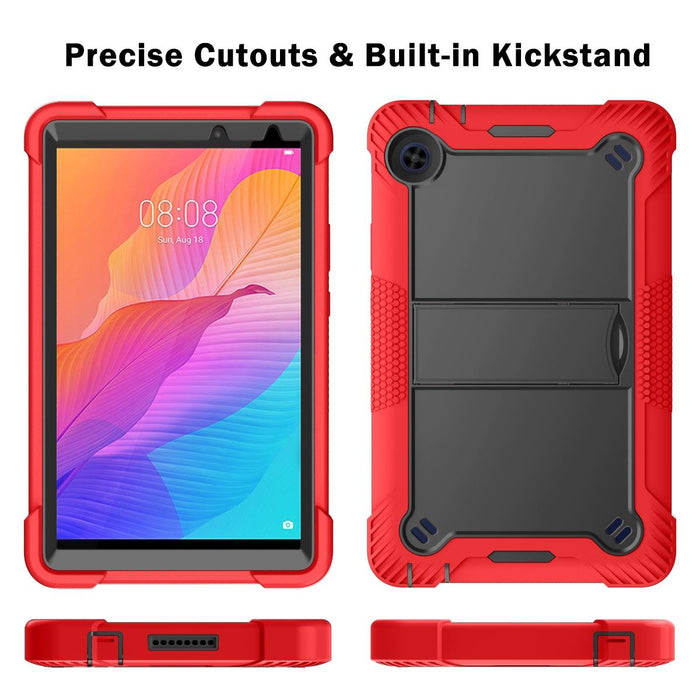 Shockproof Silicone + Pc Case With Holder