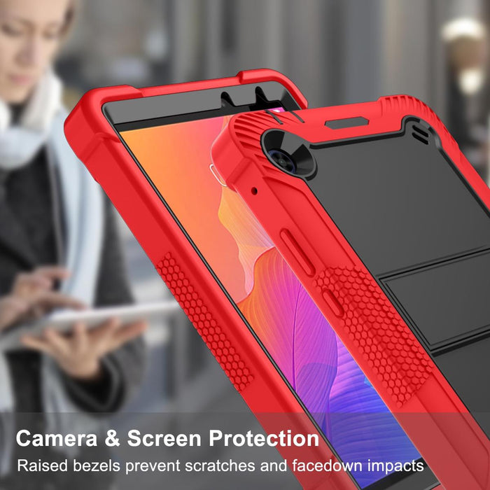 Shockproof Silicone + Pc Case With Holder