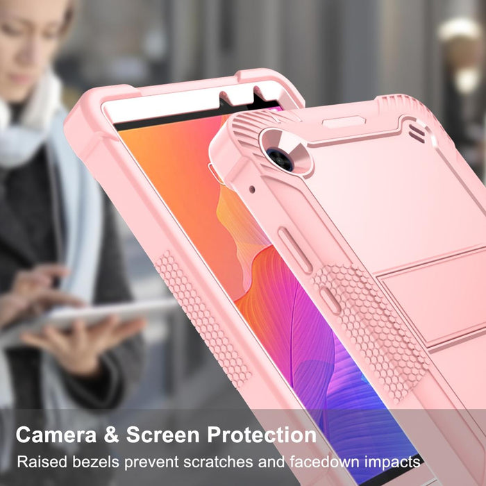 Shockproof Silicone + Pc Case With Holder