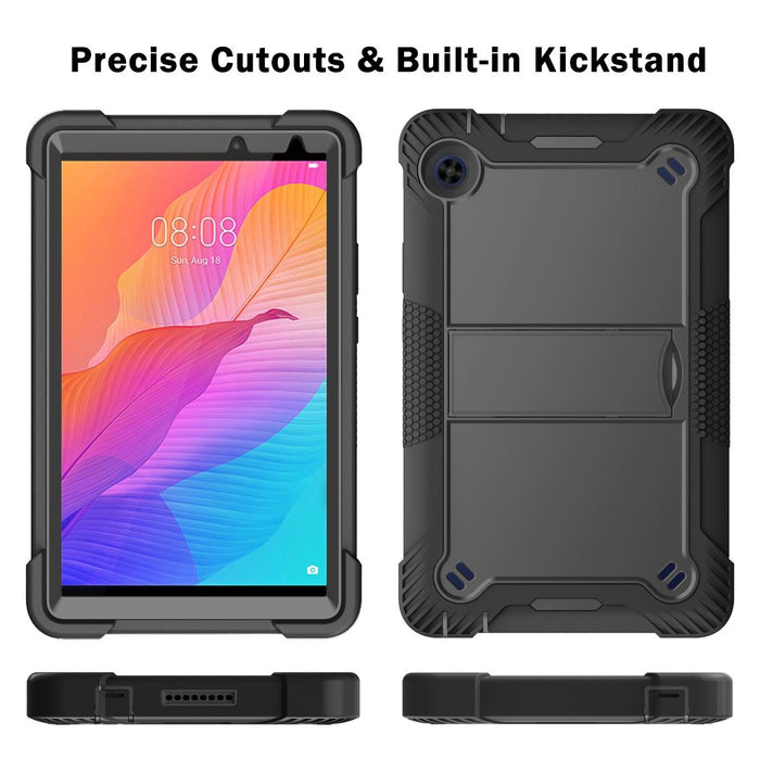 Shockproof Silicone + Pc Case With Holder