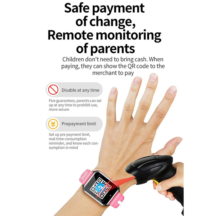 1.54 Inch Full-Fit Screen Dual Cameras Smart Phone Watch Support Sim Card / Gps Tracking / Real-Time Trajectory / Temperature Monitoring 1Gb & 16Gb