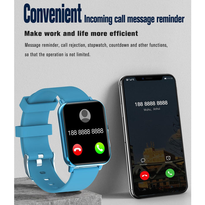 1.69 Inch Tft Screen Ip67 Waterproof Smart Watch Support Body Temperature Monitoring / Sleep Monitoring / Heart Rate Monitoring / Incoming Call Reminder