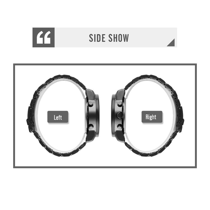 1642 Three-Time Display Luminous Electronic Watch