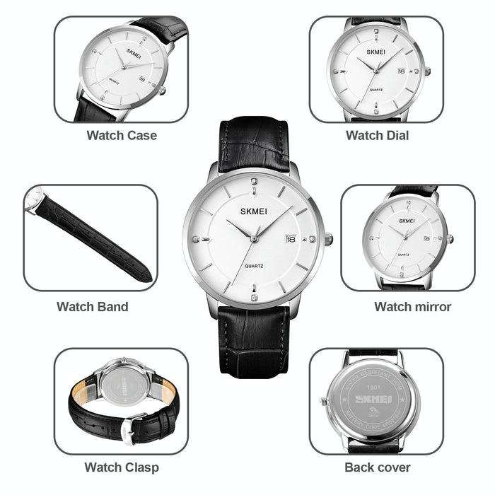 1801 Men Casual Calendar Quartz Watch