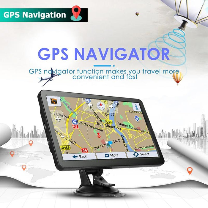 7 Inch Car Gps Navigator - 8G + 128M Resistive Screen Fm / Tf Card North America Map