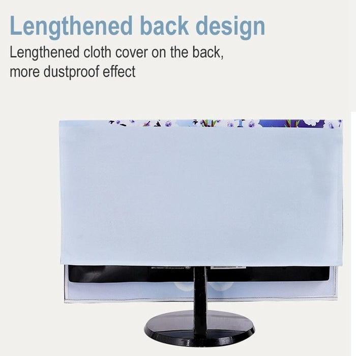Desktop Computer Lcd Monitor Cloth Dust-Proof Cover - Size 22 Inch