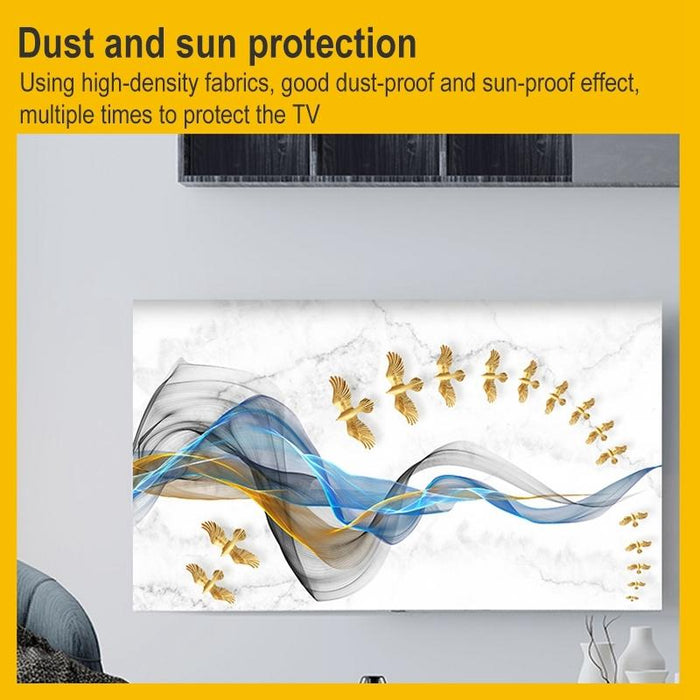 Household Cloth Dust-Proof Cover For Television - Size 55 Inch