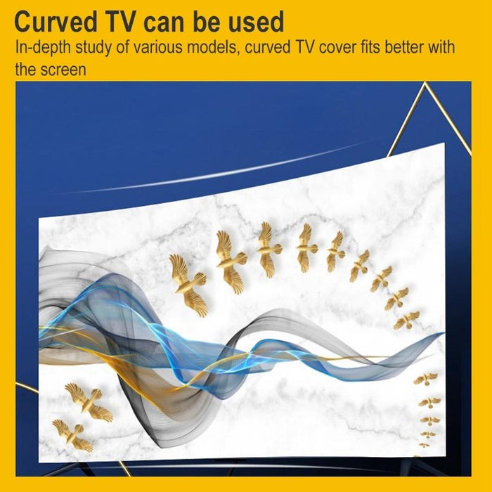 Household Cloth Dust-Proof Cover For Television - Size 55 Inch