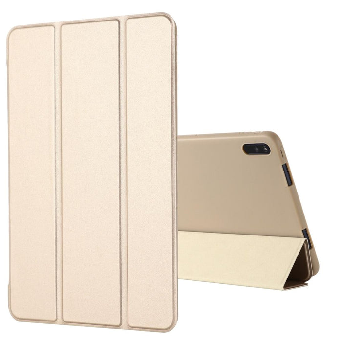 Shockproof Leather Case With Three-Fold Holder