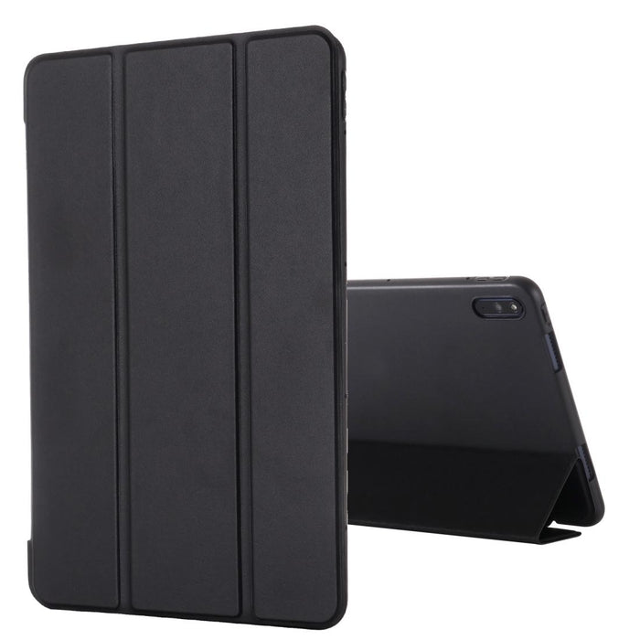 Shockproof Leather Case With Three-Fold Holder