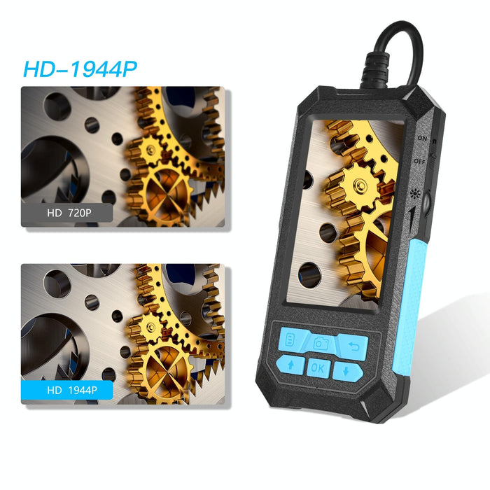 11Mm 4.5 Inch Hd 500W Autofocus Camera Endoscope Portable Waterproof Industrial Pipe Endoscope Hard Cable Length 10M