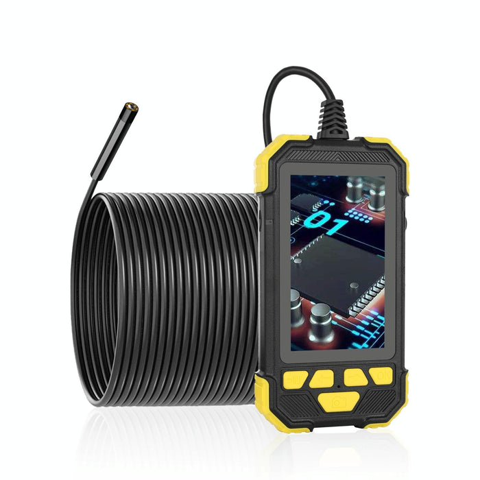 3.9Mm Single Lens Hand-Held Hard-Wire Endoscope With 4.3-Inch Ips Colour Lcd Screen Cable Length 2M Yellow