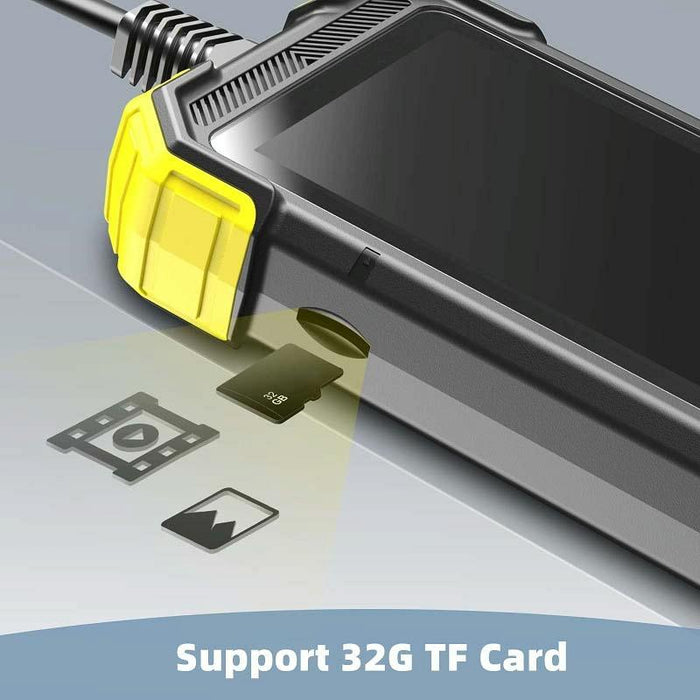 3.9Mm Single Lens Hand-Held Hard-Wire Endoscope With 4.3-Inch Ips Colour Lcd Screen Cable Length 2M Yellow