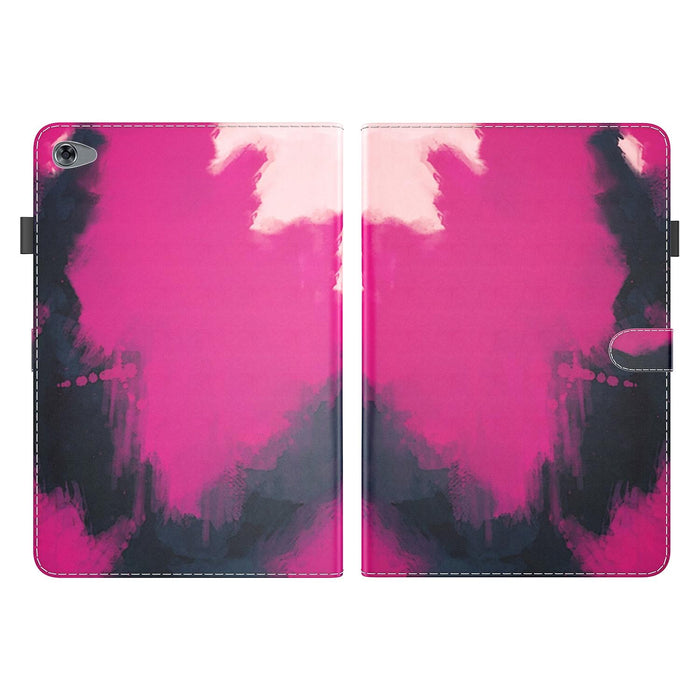 Watercolor Pattern Pu Leather Flip Case With Holder