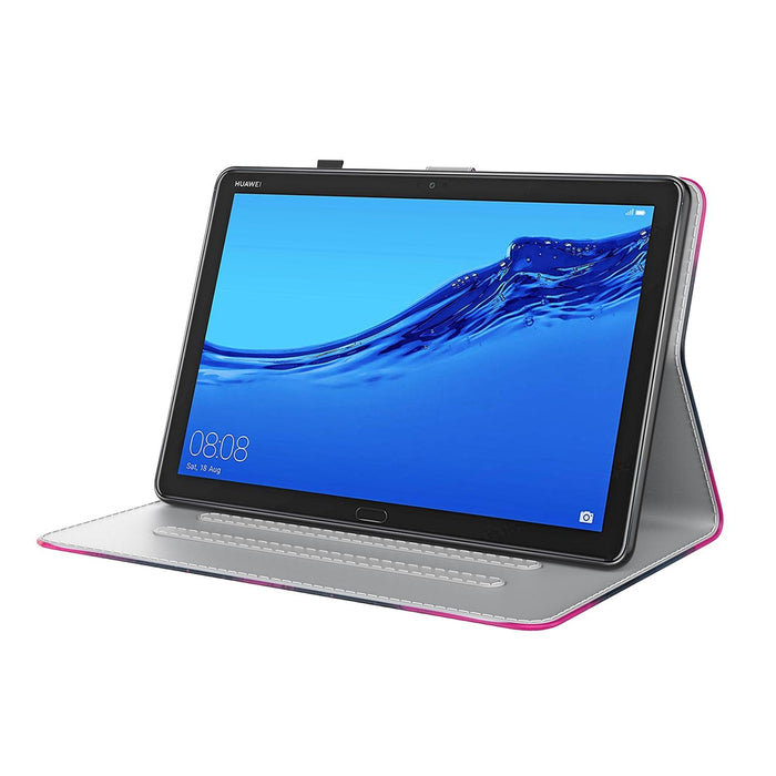 Watercolor Pattern Pu Leather Flip Case With Holder