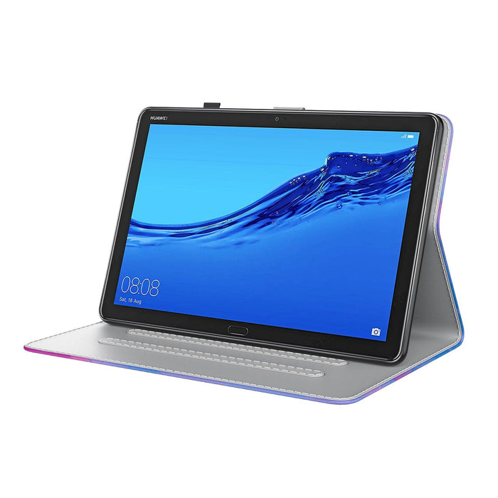 Watercolor Pattern Pu Leather Flip Case With Holder