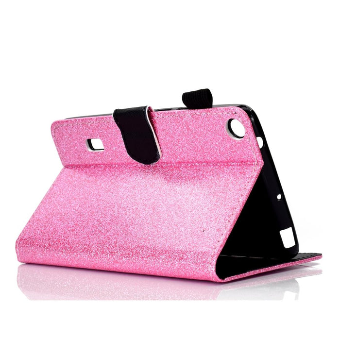 Glitter Leather Case With Holder & Card Slot