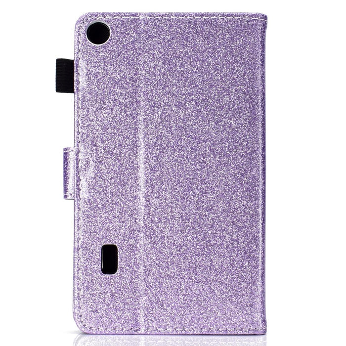 Glitter Leather Case With Holder & Card Slot