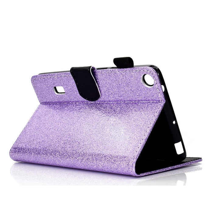 Glitter Leather Case With Holder & Card Slot