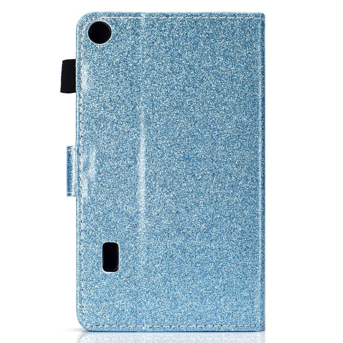 Glitter Leather Case With Holder & Card Slot