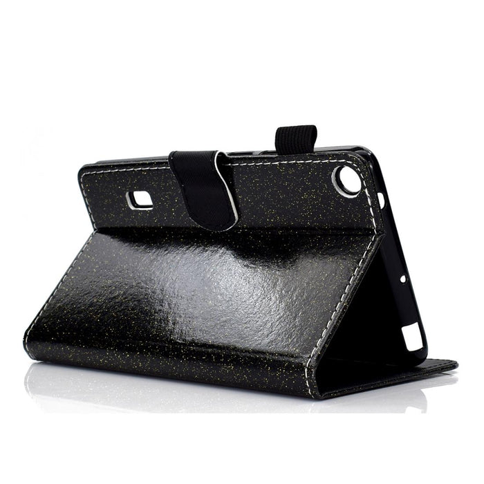 Glitter Leather Case With Holder & Card Slot