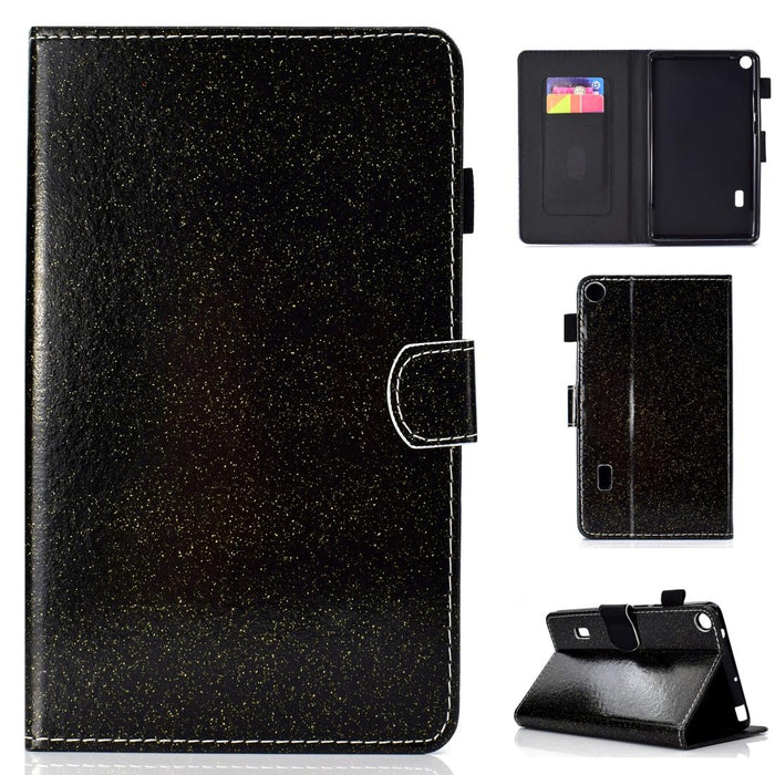 Glitter Leather Case With Holder & Card Slot