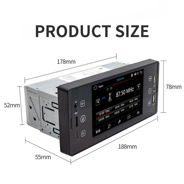 5 Inch Hd Touch Car Mp5 Inch Player W / Bluetooth Dual Usb Reversing Video Radio