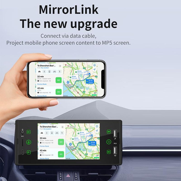 5 Inch Hd Touch Car Mp5 Inch Player W / Bluetooth Dual Usb Reversing Video Radio