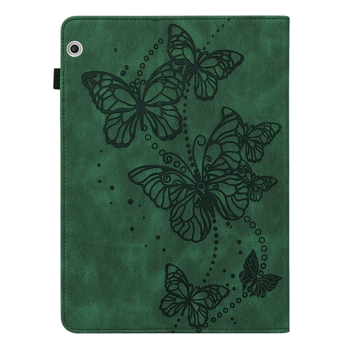 Butterfly Pattern Leather Tablet Case Horizontal Flip