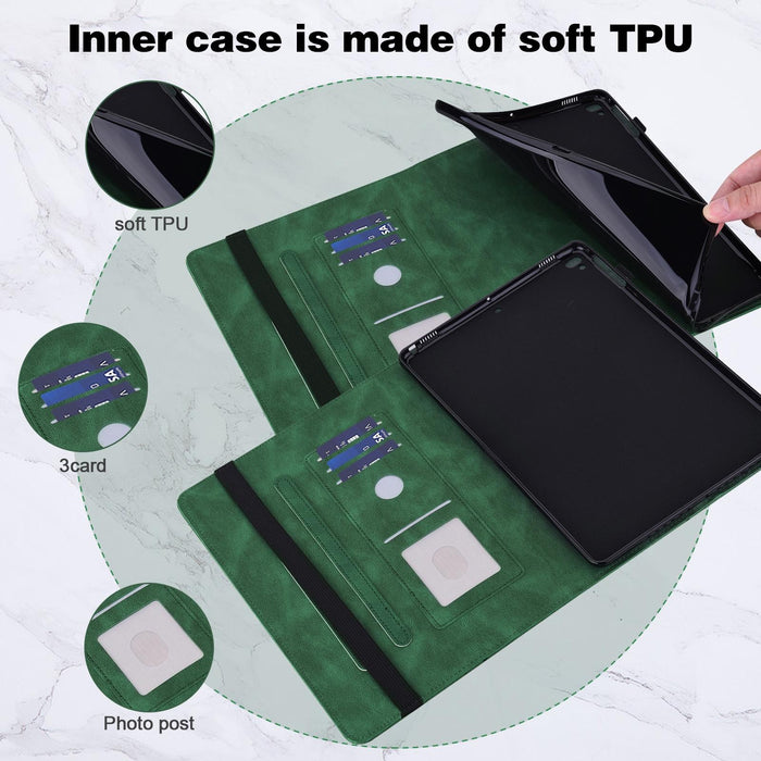 Butterfly Pattern Leather Tablet Case Horizontal Flip