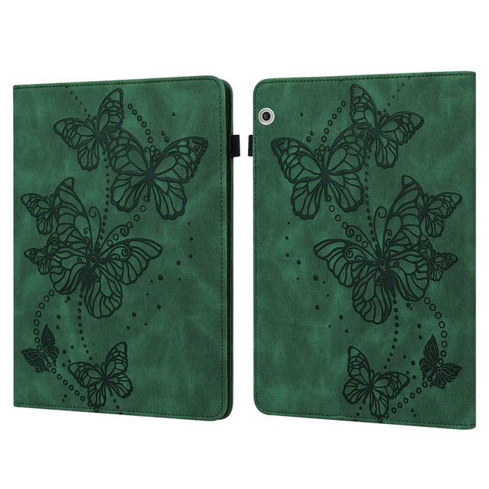 Butterfly Pattern Leather Tablet Case Horizontal Flip