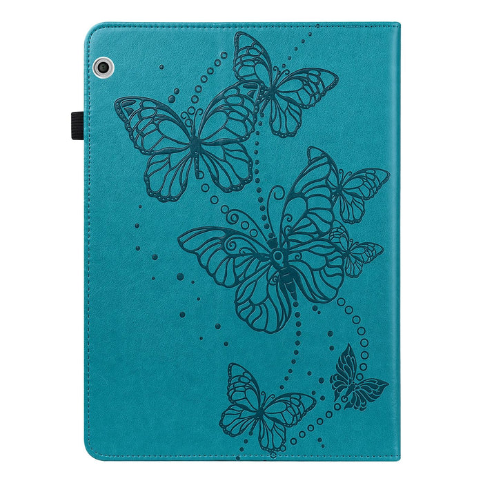 Butterfly Pattern Leather Tablet Case Horizontal Flip